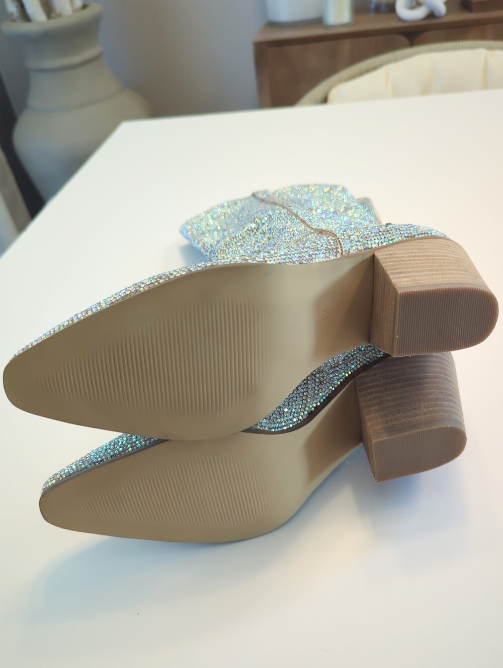 Anthropologie Matisse Nashville Rhinestone Western 15" Side Zip Boots Size 9 EUC - Picture 7 of 8